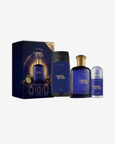 Urban Blaze Gift Set (Body Wash, Eau de Toilette, Roll-on Anti-perspirant)